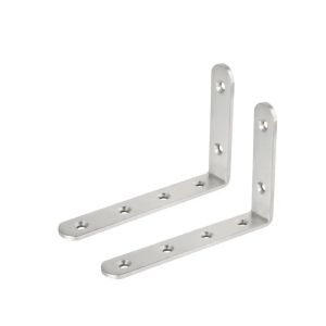 2pcs heavy-duty 90 degree angle L-shaped bracket for DIY furniture cabinets wardrobes shelves reinforcement hardware accessories