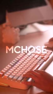MCHOSE | MCHOSE K99 V2 Wireless Mechanical Keyboard for gift Three mode Customized Gaming Office RGB 8000mAh Hot Swappable Gasket Mount