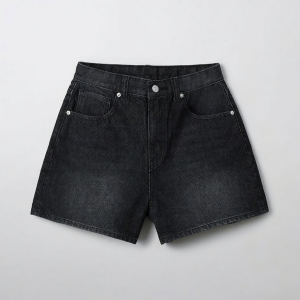 spao | Korean Style Summer Solid Color Simple Style Womens Jean Shorts