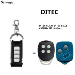 433 MHz GOL4C BIXLS Điều Khiển Từ Xa Nhà Để Xe Chất Lượng Cao Bản Sao Keyfob 4 Nút Sao Chép Mã Cố Định Kim Loại Và PVC