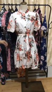 QUEENFASHION #3038 korean fashion floral dress midi plus size foe women fit to xl