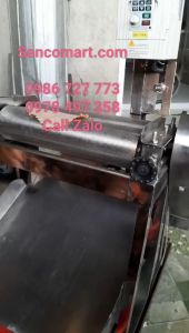 Máy cán thịt khô mực khô chạy điện 750w lô dài 30cm quá xịn