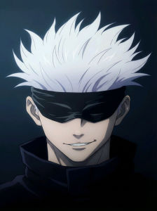 Bandai | Jujutsu Kaisen Gojo Satoru Anime Oil Painting Modern Wall Decor for Living Room Bedroom Perfect Gift No Frame