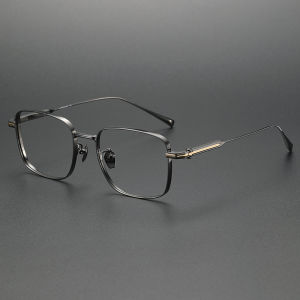BOELEO | Titanium Mens Square Frame Blue Light Blocking Near-sighted Glasses Frame