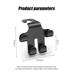 Car Multifunctional Seatback Hook Cell Phone Holder Headrest Back Hanger Portable Storage Hook