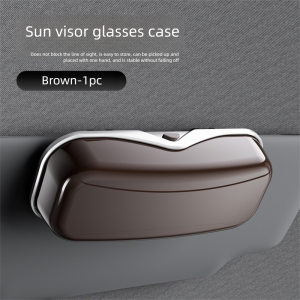 Multifunction Car Glasses Box Portable Car Sunglasses Holder Car Driving Glasses Holder Eyeglass Case Sun Visor Glasses Storage