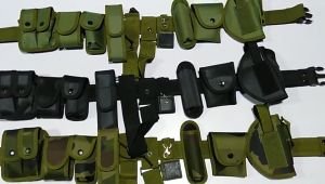 Multi Functional Waist Belt Black Ten Piece Tactical Belt Set Camouflage Duty Patrol Waist Belt