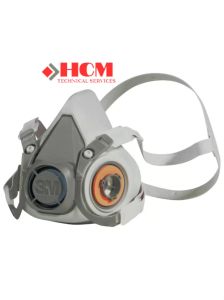 BỘ MẶT NẠ NỮA MẶT 3M CỠ VỪA - 3M 6200 bảo hộ lao động bảo vệ hô hấp chống khí độc khói lan