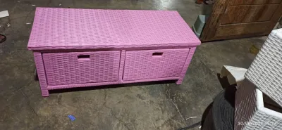 lemari rotan sintetis 2 laci