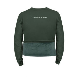 New Style Grey Green Long Sleeve Training Uniform round Neck T-Shirt Quick Dry Breathable Sports Top for Men Spring Autumn