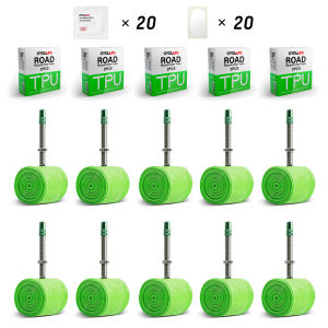 10 Chiếc Ống Bên Trong Bằng TPU Siêu Nhẹ Dành Cho Xe Đạp Đường Trường Cỡ 700C Với Van Presta Kim Loại Kiểu Pháp Tương Thích Với Bánh Xe 18-32 Inch