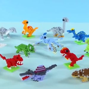 TAIYO Mainan Bricks Jike Petit Mini Block Building Nano Blok 3D Puzzle Bricks Dinosaurus Dino