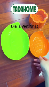 [Màu Ngẫu Nhiên] Đĩa Lá Việt Nhật 1241/42/66 Đĩa Tròn Đựng Thức Ăn Hoa Quả Bánh Kẹo Gia Đình - TADAHOME
