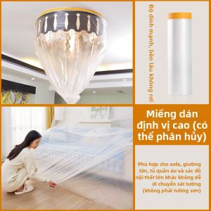 ZHIFAN | Bao Đệm Chống Bụi Dùng Một Lần Màng Nhựa Trong Suốt