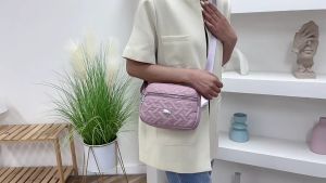 Túi giỏ xách đeo chéo nữ thời trang 4 ngăn size 20cm TULIP ONE TX069 HÀNG CHUẨN HÌNH chất liệu vải dù chống nước chống xước cao cấp với nhiều màu sắc lựa chọn