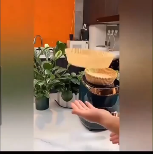 Kertas Alas Airfryer Food Grade Anti Minyak Anti Lengket Tahan Panas 220°C untuk Baking Paper