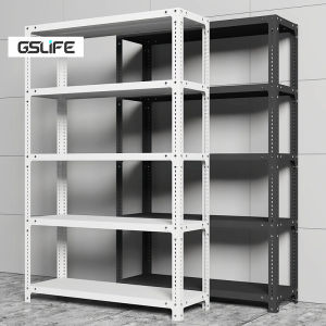 GSLIFE Rak Susun Serbaguna 3/4/5/6 Susun Rak Besi Siku Rak Gudang Rak Supermarket Rak Dapur