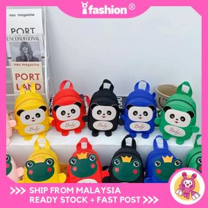 iFASHION 2175 READY STOCK Cute Little Panda Baby Kids Anti Lost Harness Small Backpack Bag Beg Comel Kecil Kanak