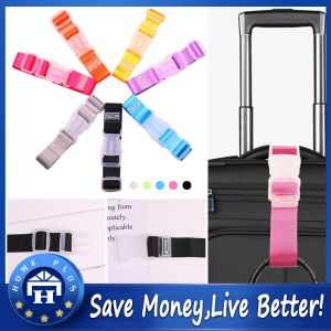 【Local Delivery】 Carrying Clip Baggage Tie Down Belt Lock Hooks Travel Suitcase Straps Buckle Anti-lost Adjustable Luggage Bag Straps LZC-Luggage-Strap-Black