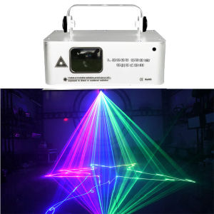 สีขาวสีดํา RGB เลเซอร์ 500MW Beam Line เครื่องสแกนเนอร์โปรเจคเตอร์ DMX Professional Disco DJ งานแต่งงาน Dance Party Bar Club Stage Lighting