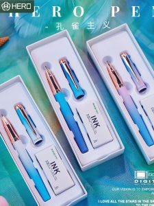 Bút Chì Bằng Kim Loại Hero Peacock Dành Cho Học Sinh Tiểu Học Năm Thứ Ba Bút Tập Viết Có Túi Mực Bút Xóa Được Thiết Kế Để Giúp Học Sinh Hình Thành Tư Duy Chính Xác