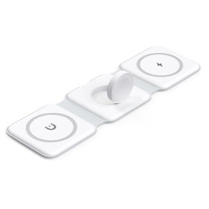 30W 3 in 1 Wireless Charger Pad Stand Magnetic Fast Charging Dock Station for iPhone 15 14 13 12 11 8 X XR Apple Watch Airpods