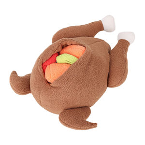HamshMoc Plush Dog Toy Squeaky Snuffle Interactive Pet Toys Food Bowl Slow Eating IQ Sniffing Training Puzzle Toys For Puppy Chew