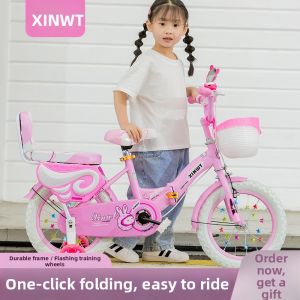 MLZH | Boys and Girls Large Child Bike with Training Wheels