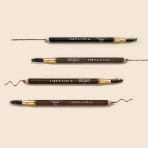 IMPLORA Eyebrow Pencil 2 IN 1 (PENSIL + SERUTAN + SIKAT) ORIGINAL BPOM 2.5gr