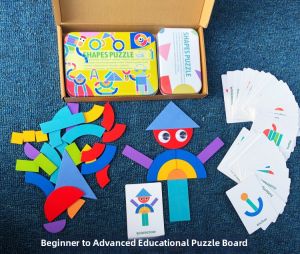Creative Educational Geometric Puzzle for Kindergarten to Elementary Students