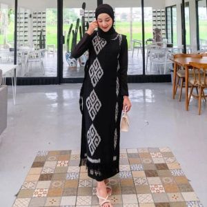 blazer cardigan outer tenun vest rompi panjang bahan teuun jepara