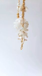 Kalung Masker|Konektor Masker Wanita|Tali Masker Wanita|Strap Masker Dewasa White Gold