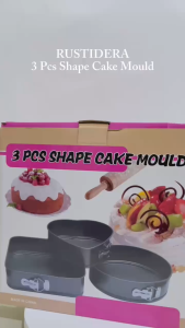 Loyang Cetakan Kue Set 3 Pcs Shape Cake Mould Grade B