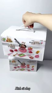 Bộ đồ chơi nấu ăn m nhà bếp gồm 22 chi tiết cao cấp set nấu ăn thật mini đầy đủ phụ kiện đi kèm vui nhộn cho bé