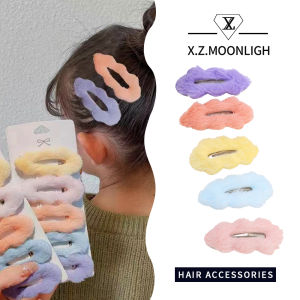 【 X.z. MOONLIGH】กิ๊บหนีบผมบีบีแฟชั่นกิ๊บติดผมผ้าหวานๆน่ารัก10ชิ้นสำหรับหญิงสไตล์เกาหลีเครื่องประดับศีรษะยอดนิยมเครื่องประดับผมแฟชั่น