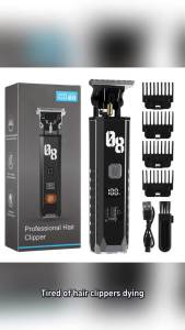 Afdeal | Mens Hair Clipper Cordless Hair Trimmer Beard Trimmer Rechargeable Hair Cutting Grooming Kit with LED Display Barber Clipper