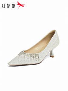 Reddragonfly | Bridal Pointed Toe Stiletto Single Shoes