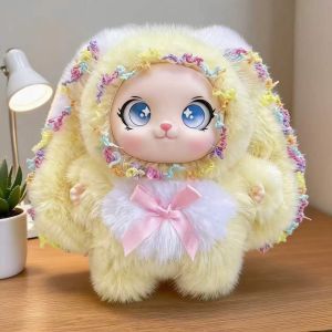 Đồ Chơi Nhồi Bông Thỏ Bông Nhiều Màu Sắc Tai Dài Dễ Thương Có Viền Ren Dành Cho Trẻ Em Chủ Đề Phim Ảnh & Truyền Hình