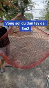Võng Lưới Đan Tay Size Đại Dài 3mét Rộng 1m8 To Rộng Võng Nằm Ngoài Trời Võng Du Lịch Võng Bó Đầu Cao Cấp (không dây)