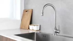 ก๊อกน้ํา สแตนเลส หัวก๊อกน้ํา สแตนเลส 304 ที่ล้างจาน อ่างล้างจาน หมุน ล้างจาน ห้องครัว ครัว ก๊อกน้ํา