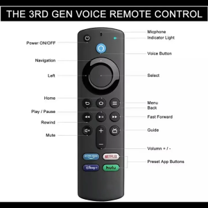 【Ready Stock】Remote control easy to set up comfortable buttons suitable for 3rd generation Amazon