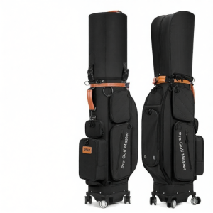 PGM GOLF | Hard Shell Checked Golf Bag Four Wheels