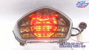 Lampu Rem LED Mio Soul GT 8 10 Mode Running Otomatis Manual Bonus Lampu Depan BullAes Lampu Sein T10