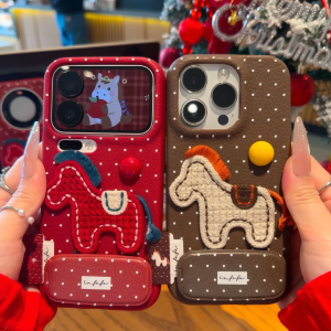 KEXINGYUAN | Dots & Pony Design New Year Style iPhone Case