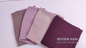 Kain Rayon Crinkle Cey Airflow 1 Roll 60 Yard Premium Quality