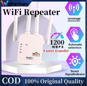 Walteriney 1200Mbps WiFi Repeater penguat sinyal/Penguat wifi/Wifi extender/mini repeater/Sinyal WiFi Memperluas Jangkauan