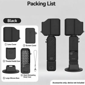 For DJI Osmo Pocket 4P Silicone Protective Case Full Coverage Anti-drop Anti-scratch Soft Cover Gimbal Camera Accessories