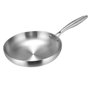 Cooking Skillet Even Heat Stainless Steel Skillet for Gas Stove and Induction Cooker [Winnereco World]