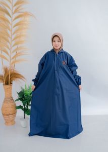 Mantol Jas Hujan wanita syari Bahan PVC Premium