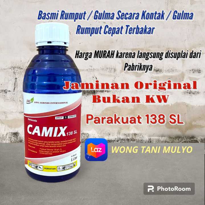 CAMIX 1 Liter Parakuat 138 SL basmi rumput gulma di sawah dan ladang ...
